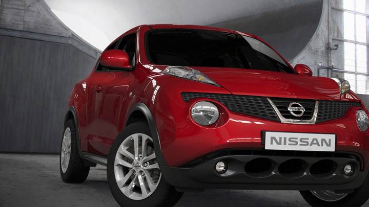 Front Of 2011 Nissan Juke In Red